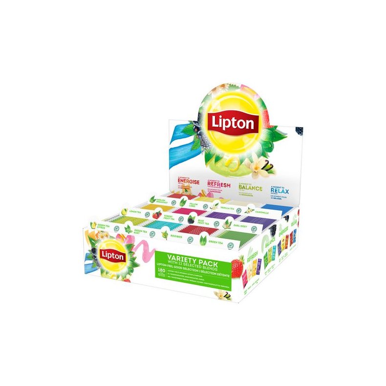 Te LIPTON assortert displayboks (180)