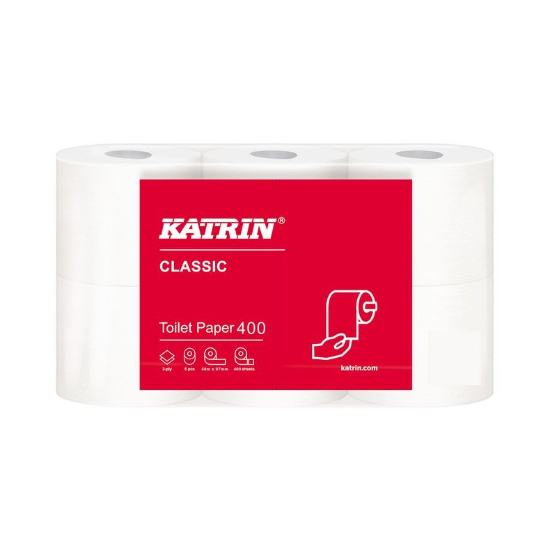 Toalettpapir KATRIN Classic 400 (6pk x 7)