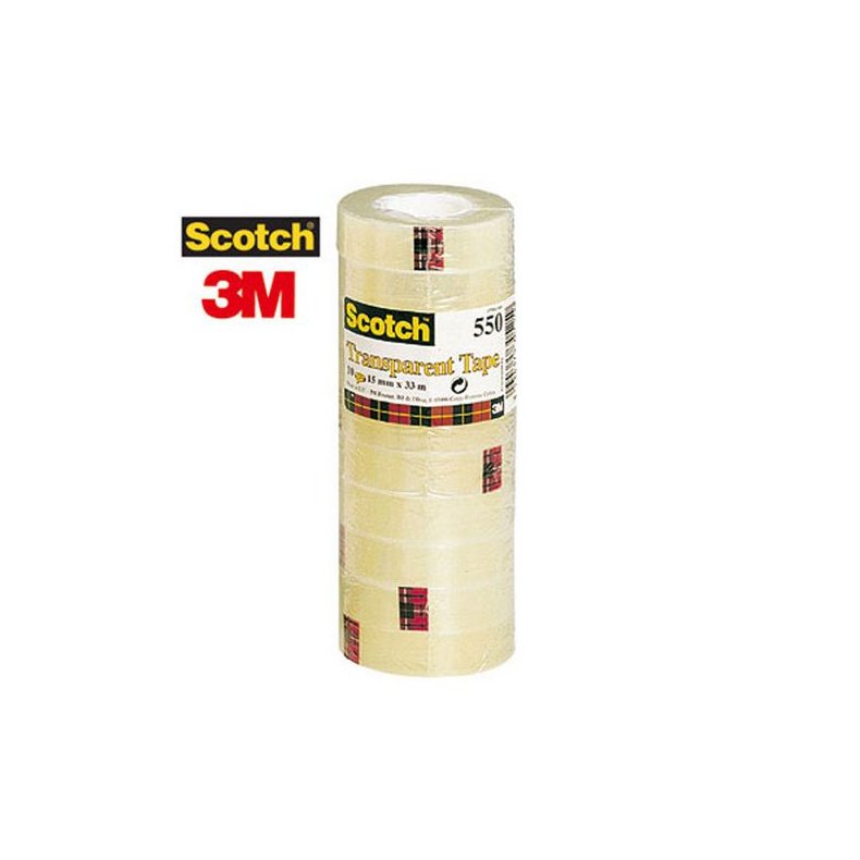 Tape SCOTCH 550 15mmx33m transparent (10)